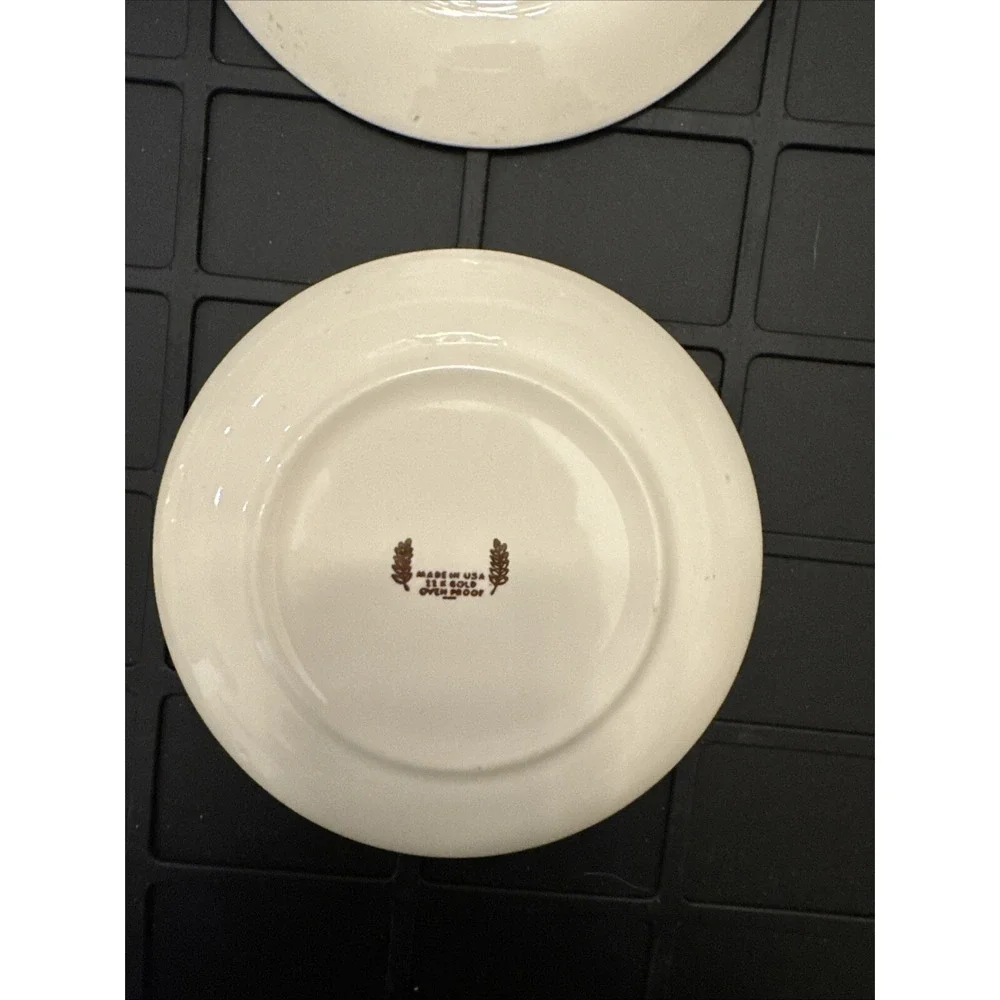 Vintage Golden Wheat dinnerware  22 K Gold Small‎ Plate 6